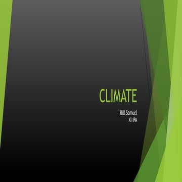 An Ideal Climate | PPTX