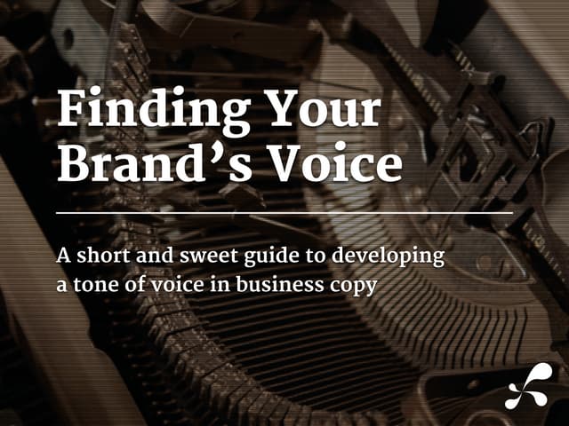 Finding Your Brand's Voice | Distilled | 