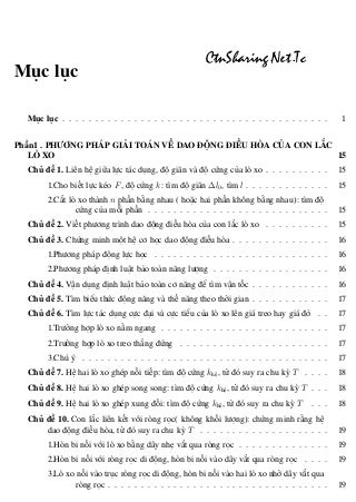 TỔNG HỢP CÁC PHƯƠNG PHÁP GIẢI BÀI TẬP VẬT LÝ 12 LUYỆN THI ĐẠI HỌC