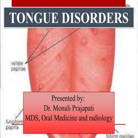 Tongue disorders