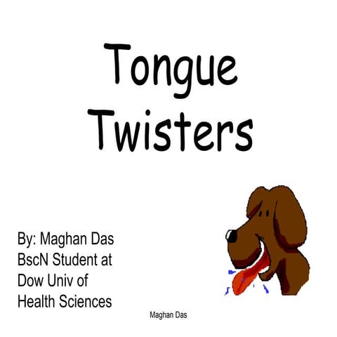 Tongue twisters