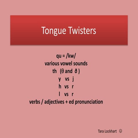 Tongue twisters 2