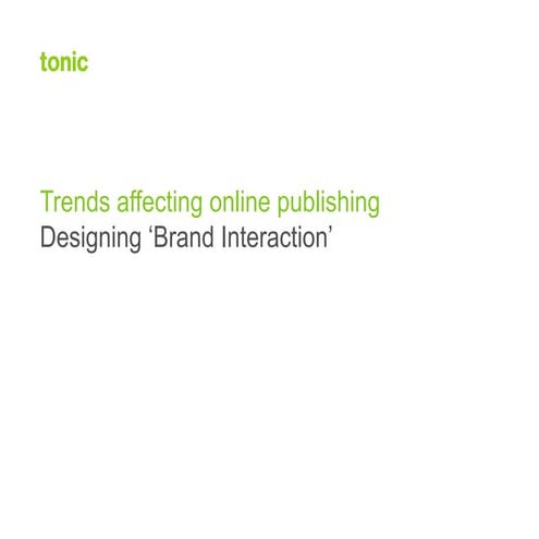 Online Publishing Trends