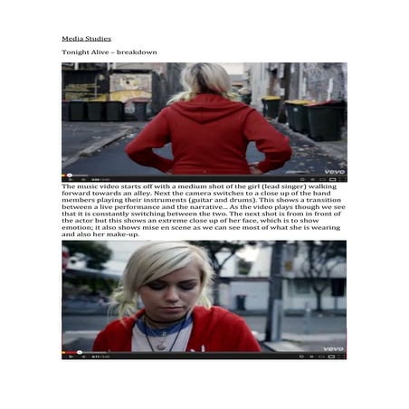 Music Video Analysis 