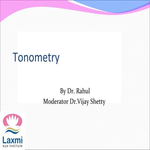 Tonometry