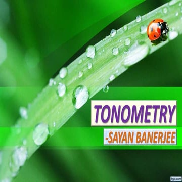 Tonometry