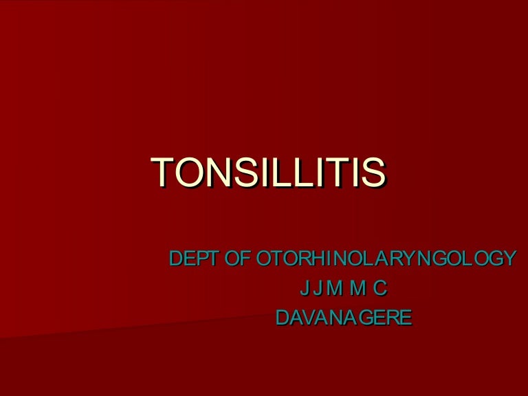 Tonsillitis