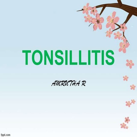 Tonsillitis.in children