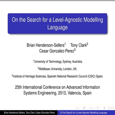 Tony clark  caise 13-presentation