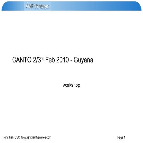 Tony Fish Canto   Slideshare