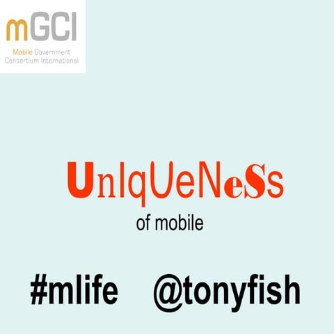 Uniqueness of mobile - Nokia mLife