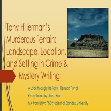 Tony hillerman’s murderous terrain