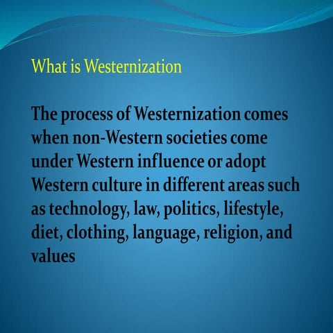 Westernization