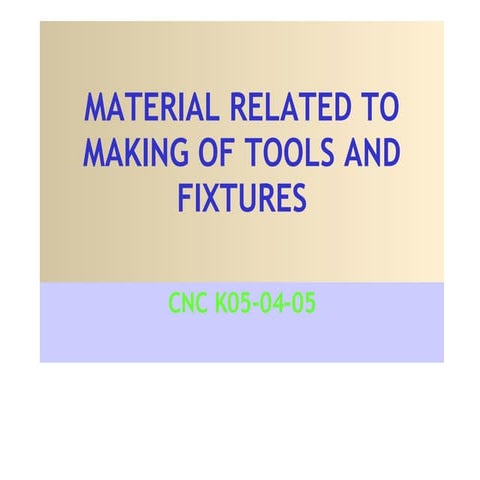 Tool Materials | PPT