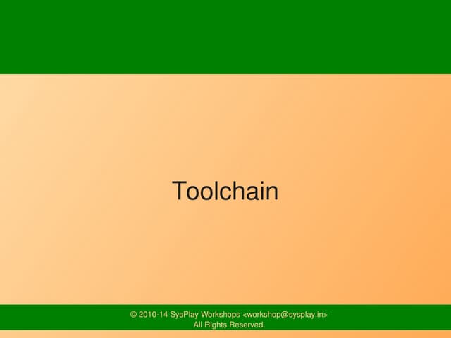 Toolchain