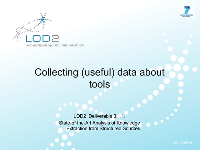 Tool collection as linkeddata