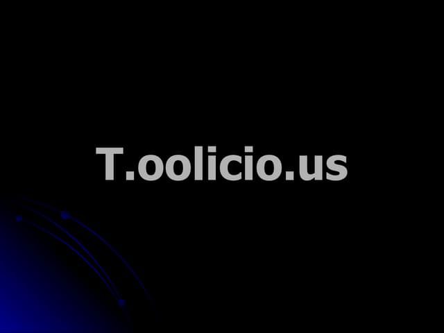 Toolicious Presentation at SoCon07
