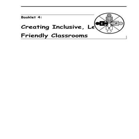 UNESCO toolkit 4: Creating Learning-Friendly Classrooms