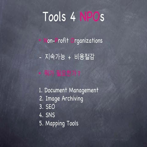 Toolkit for NPOs