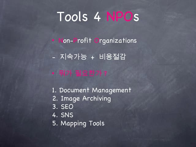 Toolkit for NPOs