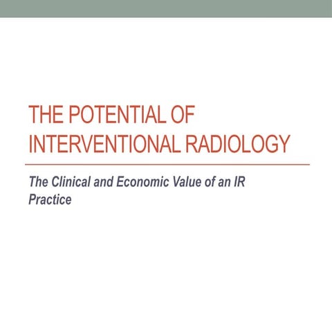 Toolkit_IR Presentation in Interventional Radiology | PPTX