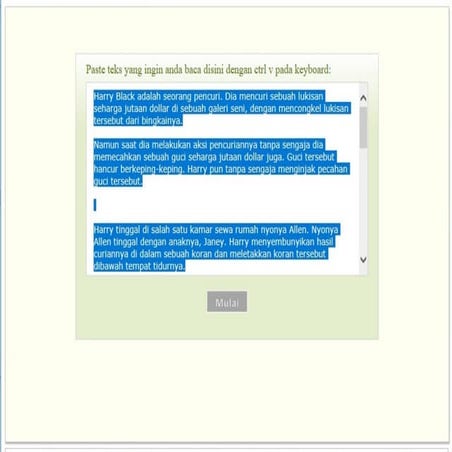 Tool latihan membaca cepat speed reading | PDF