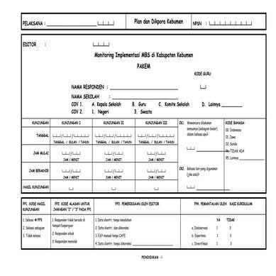 Tool monitoring pakem