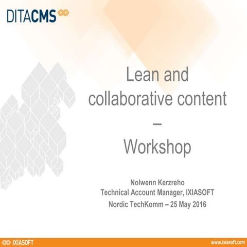 Lean and Collaborative Content - Workshop