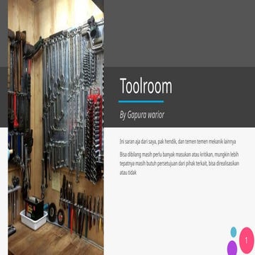 Toolroom layout for gse workshop 152.pptx