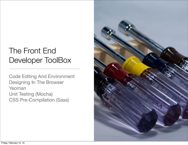 Frontend Engineer Toolbox