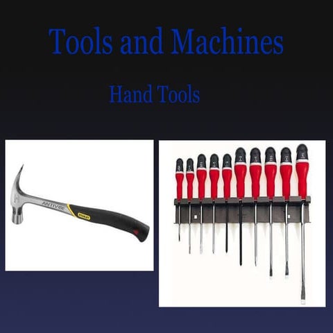 tools and machines