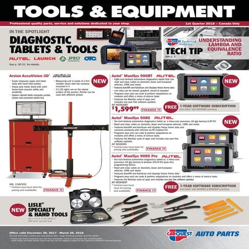 Auto Tools Fyler – CarQuest – DTAuto.ca – Q1 2018