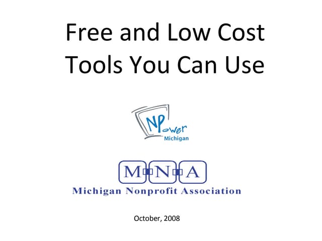 Tools You Can Use Oct 2008