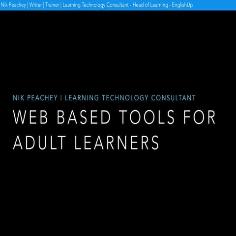 Web based tools for adults