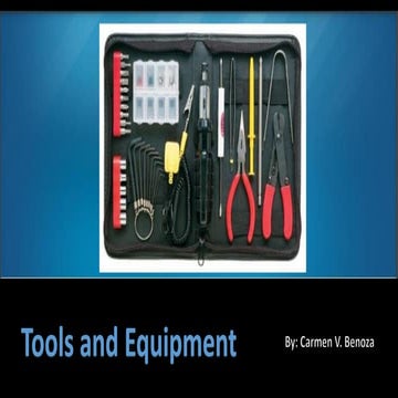 Tools and Equipment, Materials, in Css .pdf