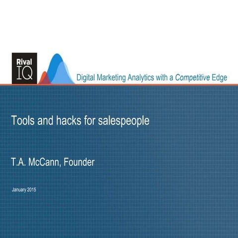 Tools and Hacks for B2b Sales People 