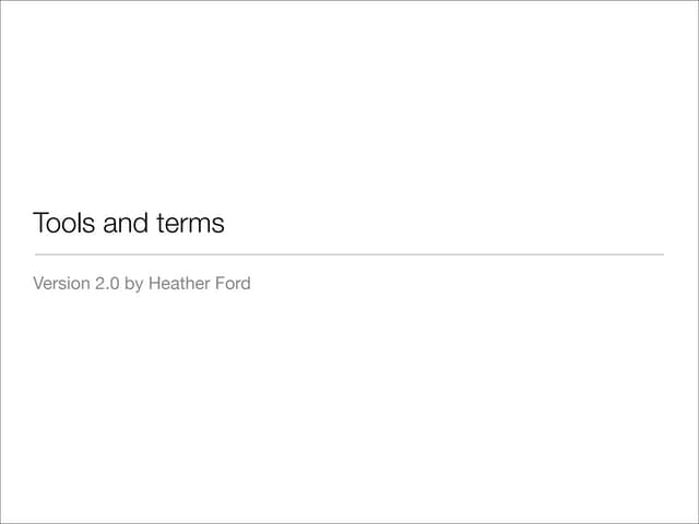 Tools and terms: digital copyright