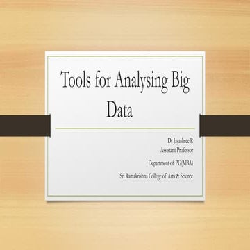 Tools for analyzing Big Data and its features.pptx