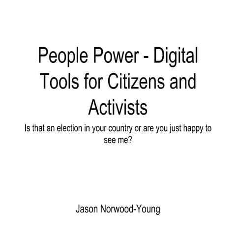 Data Journalism Tools for South African Citizens and Activists
