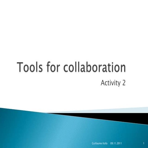 Tools for collaboration presentation