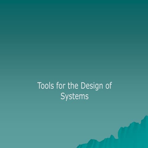 tools_for_design (1). tools for design of systems