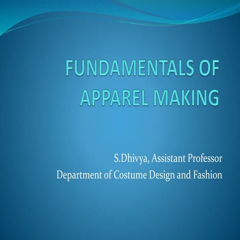 Tools for garment construction