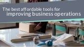 Tools for improving business operat...