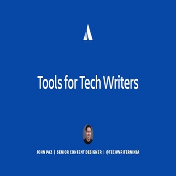 Tools for Tech Writers by John A. Paz
