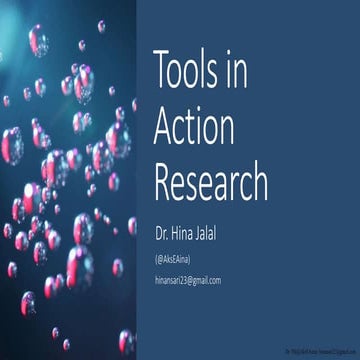 Research tools in action research | PPT