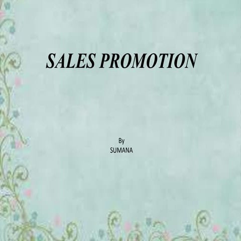 Tools of sales promotion