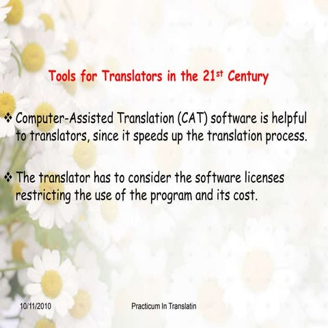 Tools of translation