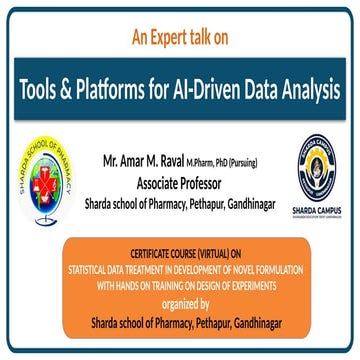 Tools & Platforms AI-Driven Data Analysis