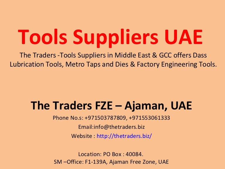 Tools Suppliers UAE
