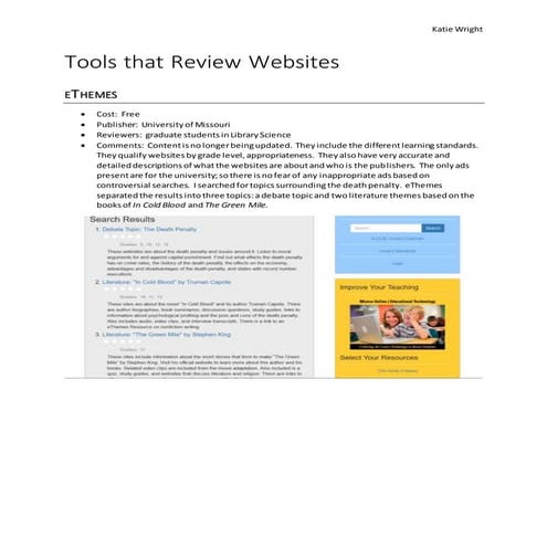Tools that review websites